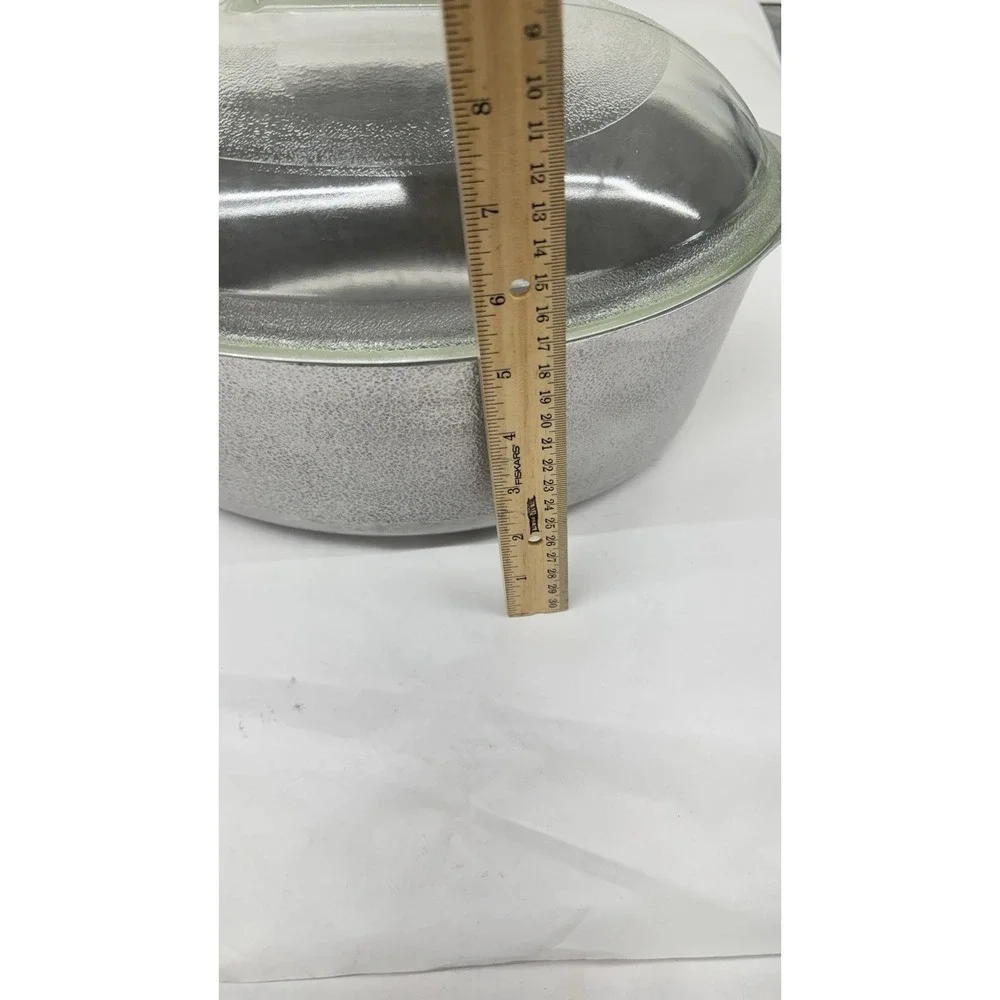 Hammercraft Club Aluminum Oval roaster & Glass Lid Grandma , Farmhouse